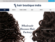 Tablet Screenshot of hairboutiqueindia.com